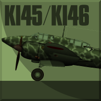 川崎 KI45 二式複座戦闘機「屠龍」/三菱 KI46 100式司令部偵察機塗装図