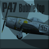 リパブリック P47B-Dサンダーボルトバブルトップ塗装図