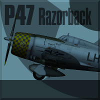 リパブリック P47B-Dサンダーボルトレイザーバック塗装図